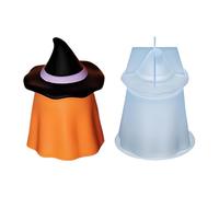 Molde de Halloween, molde de silicona fantasma para decoración y | Equipo reutilizable para creación de yeso, resina, jabón, candelabro, arte y artesanía