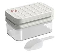 Molde de hielo, 56 compartimentos para cubitos de hielo con tapa y caja de almacenamiento, accesorios de cocina aptos para alimentos, para cócteles, tequila, vodka, whisky