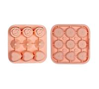 Molde de Hielo - Antiaderente Multiusos 9 Cavidades - Molde de corazones de hielo para bebidas - Para Vida Diaria Piscina Picnic Camping Bebidas Zumos Yogur Limonada Bebidas Whisky Cócteles Refrescos