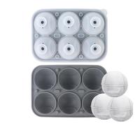 Molde De Hielo Béisbol | 6 Cavidades Béisbol Silicona Flexible,Molde Flexible Para Bolas De Hielo,Café Whisky Cerveza Día Del Padre Reunión Familiar
