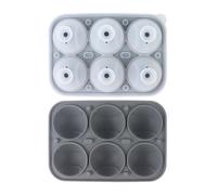 Molde De Hielo Béisbol - Reutilizable Fácil Desmoldeo Béisbol 6 Compartimentos | Divertida Bandeja De Hielo Para Cóctel,Café Whisky Cerveza Día Del Padre Reunión Familiar