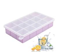 Molde de Hielo con Tapa | 15 Compartimentos para Congelar Cócteles y Bebidas | Molde De Silicona Para Hielo | para Cocina Hogar Apartamento Pub Hotel Casa Rural Noches Familiares