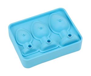 Molde de hielo con tapón anal, 3 rejillas, moldes de hielo divertidos de silicona con tapa, bandeja DIY con embudo, fácil de limpiar para jugo de cóctel de whisky