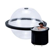 Molde de hielo de inmersión en frío, molde de hielo de bloque grande - Molde reutilizable para Bathub Ice Ball,Hombres Mujeres Bañando Agua Chiller Cold Plunge Bub accesorio a prueba de fugas para