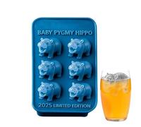 Molde De Hielo De Silicona - Accesorio De Cocina En Forma De Hipopótamo Con 6 Cavidades,Molde De Hielo | Para Cócteles Whisky Café Uso Doméstico Al Aire Libre Camping Reuniones