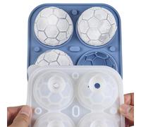 Molde de hielo de silicona para balón de fútbol | Fabricante de bloques fríos redondos para cócteles, , bebidas, café, , bebidas, cocina, hogar, restaurante, refrigerador, accesorio I-ce