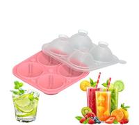 Molde de hielo de whisky de silicona de béisbol, bandeja de hielo - Molde de creación de hielo de béisbol de novedad - Round Mold Fun Formes Easy Release Craft for Cocktails Bourbon Chilling