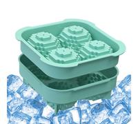 Molde De Hielo En Forma De Bolas De Golf - Molde de Silicona para Congelador con 4 Formas de Golf,Bandeja De Hielo De Silicona | Para Hacer Cócteles Vodka Chocolate Salsa De Vainilla Pudín