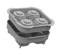 Molde de hielo - Molde Cube Ice | Bandeja congelada de silicona 3D en formas a | Multipurposo molde seguro Diseño de liberación fácil para salsa de vainilla chocolate