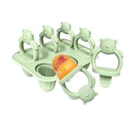 Molde de hielo para congelador, herramienta reutilizable de silicona de 6 cavidades, molde para hacer hielo para niños, para leche materna, puré de frutas, queso, yogur, principiantes, profesionales