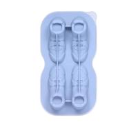 Molde de hielo para enfriar bebidas y cócteles, 4 cuadrículas de zapatos, bandeja de silicona para hacer hielo y cócteles