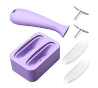Molde de hielo para la cara, rodillo facial con forma de hielo, masajeador de silicona, terapia de frío, para mujeres y hombres, rutina de relajación