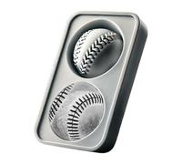Molde de hielo para whisky | Cubitos de hielo de béisbol 3D molde de silicona flexible, embudo integrado, fácil de llenar y liberar, formas divertidas para cócteles, bourbon,