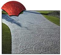 Molde de hormigón impreso imitacion Abanico - Moldes Hormigon Impreso Tematización (FLEXIBLE, 118x70 EUROPEO)