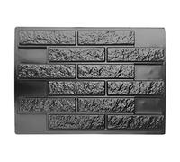 Molde de Hormigón, Reutilizable Plástico ABS Duradero Resistente Al Desgaste. Fácil Desmoldeo Forma de Piedra de Pared Ladrillo Simple de 9.6 X 2.6 Pulgadas Fácil de Usar Forma de Molde de Plástico