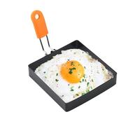 Molde de huevo cuadrado - Anillos para freír huevos, molde de huevo de silicona para cocinar | Anillo cuadrado para huevos para desayuno, perfecto para huevos , tortillas, tortillas, panqueques