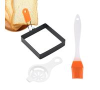 Molde de huevo cuadrado - Great Material, silicona egg rings, fried Eegg Mold, Non Stick Eegg Cooking Ring | Large Ring for Frying Eeggs, Square Molld for English Muffins, Griddle Cooking Shaper for