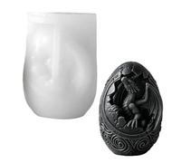 Molde de huevo de dinosaurio, hecho a mano, arcilla de dragón hecha a mano, moldes de silicona para velas, para jabón, chocolate, decoración de habitación, escritorio, escuela, dormitorio, apartamento