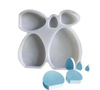 Molde de huevo de Pascua para resina, forma de huevo, forma de vela, molde de silicona 3D para fundición de resina, moldes para esculturas antiadherentes para jabón, , estatuas, dulces