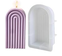 Molde de íris, Molde de vela en forma de U de abstracto, moldes de jabón de puente de de línea geométrica, decorativo de silicona para velas, molde de jabón ondulado de línea geométrica para art