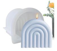 Molde de íris - Molde de vela en forma de U de abstracto, moldes de jabón de puente de de línea geométrica | Moldes de yeso epoxi para barra de loción, artesanías de arcilla, decoración del hogar