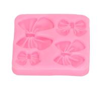 Molde de jabón con diseño de fondant, moldes de chocolate a prueba de palos, fácil liberación, sin olor, diseño de arco de silicona para decoración de pasteles, arcilla de chocolate, manualidades,