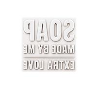 Molde de jabón cuadrado termoformado - Hecho por mi - Extra love