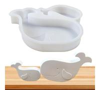 Molde de jabón de ballenas, de de silicona - Molda de manualidades de mamá y ballenas de bebé | Moldes de fundición de resina moldes de jabón de silicona animal para adornos de