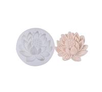 Molde de jabón de silicona con forma de flor de loto 3D, vaina de vela, resina epoxi perfumada, silicona artística artesanal, hecho a mano