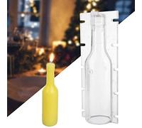 Molde de jabón de vela de chocolate dulce Molde en forma de botella Herramienta de molde de plástico transparente decorativo DIY para hacer velas Molde de vela de boda