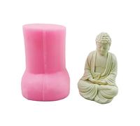 Molde de jabón hecho a mano, estatua de Budas, decoración para hacer jabón, derretir resina, adornos de arcilla de Budas, escultura de yeso