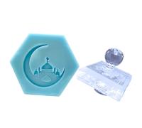 Molde de jabón hecho a mano | Sello de jabón de 1,96 pulgadas | Moldes de jabón ovalados de silicona | Kit de fabricación de jabón para jabón de leche, viajes, artesanía creativa y regalo