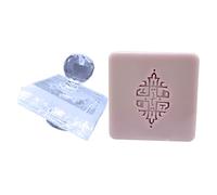 Molde de jabón hecho a mano | Sello de jabón de 1,96 pulgadas | Moldes de jabón ovalados de silicona | Kit de fabricación de jabón para jabón de leche, viajes, artesanía creativa y regalo