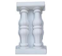 Molde de jarrón doble para elegante arte de valla, resistente a altas temperaturas, fácil de desmoldar, columna romana, herramienta de creación de jarrones artísticos