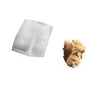 Molde de joyería resistente al desgarro, con forma de ardilla, textura de silicona, adecuado para proyectos y exhibiciones de estantes, molde de ardilla para manualidades