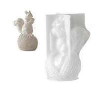 Molde de joyería resistente desgarro Moldes de decoración con forma de ardillas Textura de silicona Adecuado para proyectos y exhibiciones de estantes Moldes de adornos de silicona