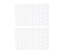 Molde de Ladrillo de Silicona 2 Piezas en Miniatura | Reutilizable y Flexible, Dos Formas Múltiples Orificios, Fácil de Lavar, Mini Ladrillos Manualidades