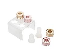 Molde de Lápiz Labial DIY de 12,1 Mm, Juego de Moldes de Lápiz Labial de Bricolaje Simple, Varias Formas Encantadoras de Lápiz Labial para Hacer Moldes de(Juego de soportes de cuatro orificios)