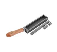 Molde de lingotes de fusión de fundición, artesa de artesa de metal, herramientas de fabricación de diamantes de joyería (7 pulgadas)