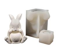 Molde de maceta de silicona flexible en forma de animal para resina fundición de cemento de hormigón y recipiente decorativo para velas. Molde decorativo de silicona para vela