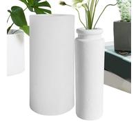 Molde de maceta de silicona: forma de fundición de botella cilíndrica, herramienta flexible para manualidades de bricolaje | Molde reutilizable resistente al calor que soporta la creación de centrot