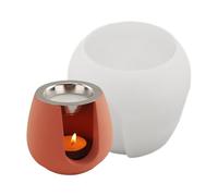 Molde De Maceta De Silicona Para Resina,Molde Antiadherente Reutilizable | De Silicona Reutilizable Para Macetas Redondas - Uso En Hogar DIY Portavelas Yeso Cemento Hormigón Contenedores De Alma