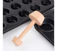 Molde de madera de doble cara para tartas, moldes para tartas de huevo, empujador de pasteles para cocina, fiestas, herramientas de horneado, pasteles, tartas y quiche