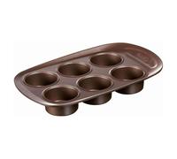 Pyrex Bandeja 6 Magdalenas ASIMETRIA PX Moldes, Metal, Multicolor
