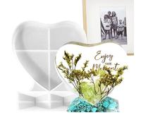 Molde De Marco De Fotos Con Forma De Corazón - Molde De Silicona Para Marco De Fotos De San Valentín, Herramienta De Decoración Artesanía Duradera | Portátil Para Pasteles, De Azúcar, Borrador