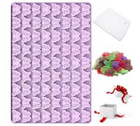 Molde de mariposa, 72 cavidades, mini mariposas, moldes de silicona para gomitas de chocolate, caramelos, moldes de mariposa de silicona pequeños de grado alimenticio para decoraciones de pasteles