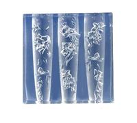 Molde de modelado flexible para diseños de uñas creativos, accesorios y proyectos de manualidades de resina sintética. Forma de uñas de silicona en relieve