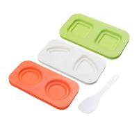 Molde de moldeador de arroz, Sushi Molder Tool, Riceball Molder Kit, Onigiri Maker Mold, Triangle Sushi Mold, Square Rice Mold, Kitchen Tool for Sushi Making, 7.87x4.13x0.98 pulgadas, PP