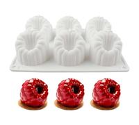 Molde de mousse de 6 cavidades de frambuesa 3D - Molde de