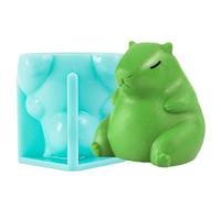 Molde de mousse de Capybara - Molde de silicona para velas, molde de helado único, reutilizable para hornear, detalles lisos | Vela de capibara para DIY Chocolate Mousse Cake Postre Acceso